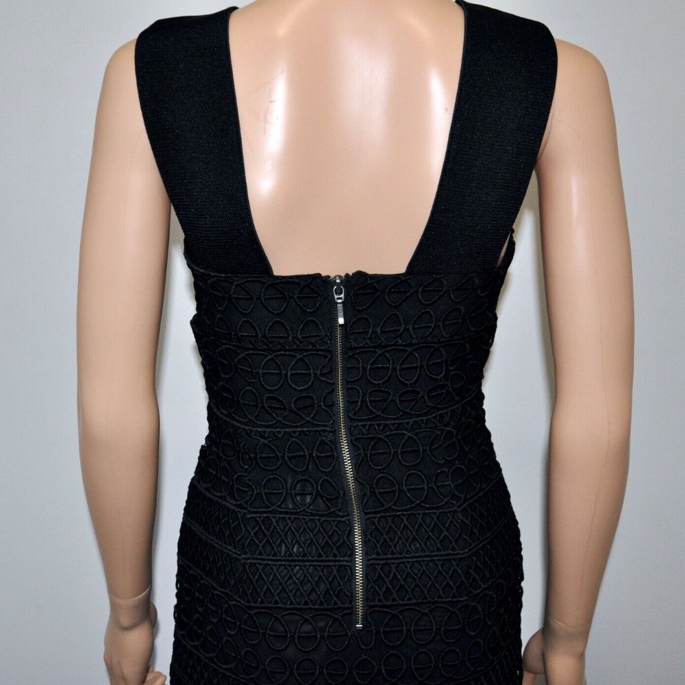 SOLD! SHEIKE Sexy Crochet Fringe Trim Cut Out Midi Dress - Picture 9 of 12
